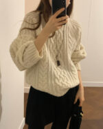 ounce margo wool cable knit(2colors) - 画像 (7)