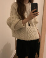 ounce margo wool cable knit(2colors) - 画像 (2)