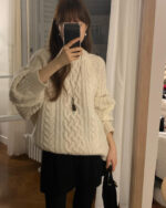 ounce margo wool cable knit(2colors) - 画像 (5)