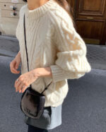 ounce margo wool cable knit(2colors) - 画像 (3)