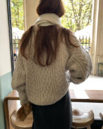 ounce margo wool cable knit(2colors) - 画像 (21)