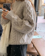 ounce margo wool cable knit(2colors) - 画像 (17)