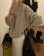 ounce margo wool cable knit(2colors) - 画像 (15)