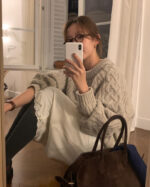 ounce margo wool cable knit(2colors) - 画像 (22)