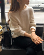 ounce cashmere basic full over knit(2colors) - 画像 (5)