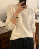 ounce cashmere basic full over knit(2colors) - 画像 (10)