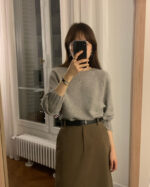 ounce cashmere basic full over knit(2colors) - 画像 (12)