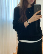 ounce cashmere basic full over knit(2colors) - 画像 (4)