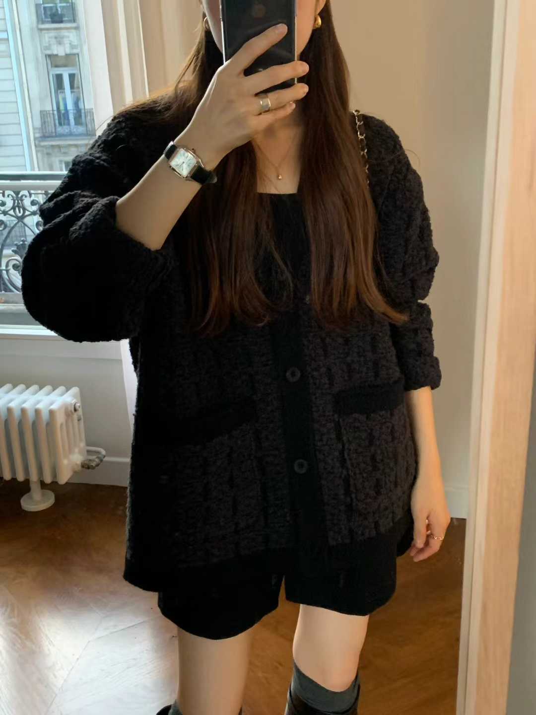 IMG_3968 ounce tweed knit cardigan(2colors) - 画像 (1)