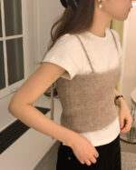 ounce hairly alpaca bustier(2colors) - 画像 (5)