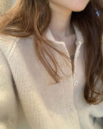 ounce bailey collar knit cardigan(2colors) - 画像 (5)