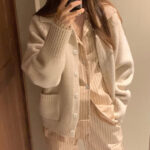 ounce bailey collar knit cardigan(2colors)