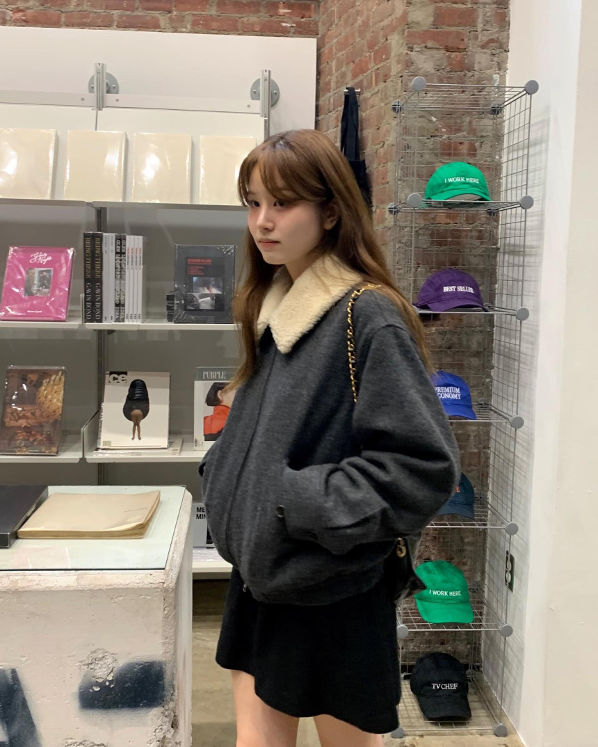 IMG_6215 ounce teddy wool fur collar jacket(2colors) - 画像 (1)