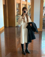 ounce volume sleeve knit onepiece(3colors) - 画像 (3)