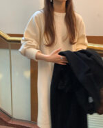 ounce volume sleeve knit onepiece(3colors)