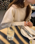 ounce volume sleeve knit onepiece(3colors) - 画像 (5)