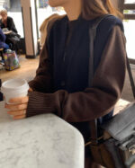 ounce volume sleeve knit onepiece(3colors) - 画像 (10)