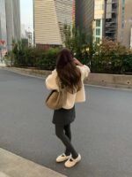 ounce high neck fur zip-up mustang(2colors) - 画像 (5)