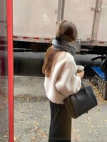 ounce high neck fur zip-up mustang(2colors) - 画像 (10)