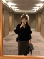 ounce high neck fur zip-up mustang(2colors) - 画像 (2)