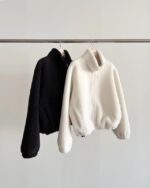 ounce high neck fur zip-up mustang(2colors) - 画像 (21)