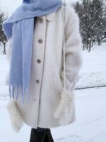 The Barnnet Snow White Half Balmacaan Coat