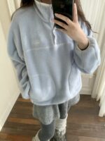 The Barnnet Pove Fleece Half-Snap Pullover(2colors) - 画像 (2)