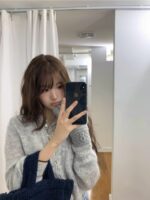 The Barnnet Hale Frill Mohair Cardigan(3colors) - 画像 (9)