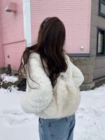 The Barnnet Fur Drawstring Backpack(2colors) - 画像 (4)