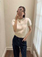 The Barnnet Pow Brushed Logo Knit Top(2colors)