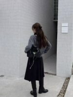 The Barnnet Suomi Wool Midi Skirt