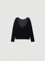 The Barnnet Velvet Scoop Back T-Shirt - 画像 (8)