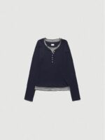 The Barnnet Aimee Slim Layered T-shirt(4colors) - 画像 (3)