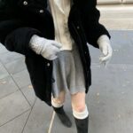 The Barnnet Clarie Scallop Knit Skirt