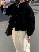 The Barnnet Little Black Velvet Goose Puffer Jacket - 画像 (3)