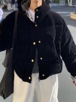 The Barnnet Little Black Velvet Goose Puffer Jacket - 画像 (2)