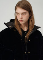 The Barnnet Little Black Velvet Goose Puffer Jacket - 画像 (5)