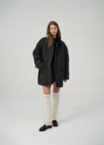 The Barnnet Corduroy Collar Herringbone Short Coat(2colors) - 画像 (5)