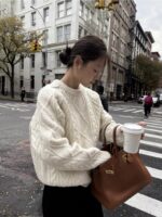 The Barnnet Tricot Cable Knit Sweater