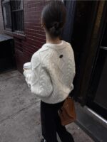 The Barnnet Tricot Cable Knit Sweater - 画像 (5)