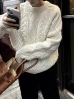 The Barnnet Tricot Cable Knit Sweater - 画像 (4)